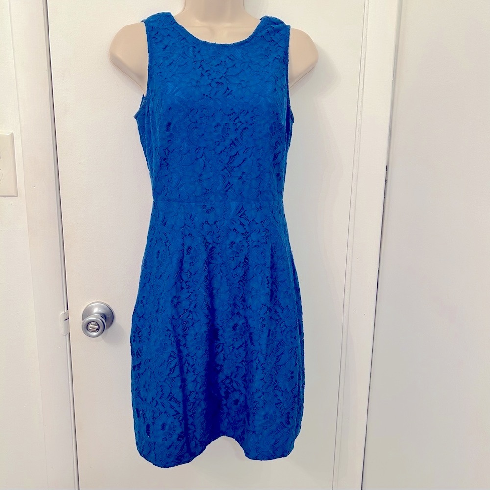 J. Crew Blue Sheath Cocktail Dress